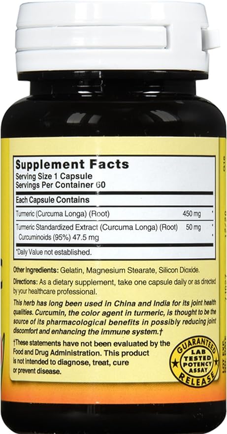 Nature's Blend Turmeric 500mg 60 Capsules (Pack of 2)