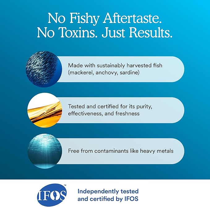 MitoQ Advanced EPA Omega-3 – High-Purity 800mg EPA Fish Oil Supplement | with Vitamin K2 D3 E | Cardiovascular Brain Cellular Support | No Fishy Aftertaste | 60 Softgels