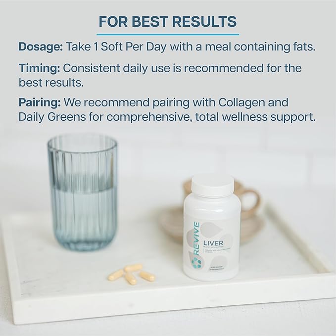 Revive MD Natural Liver Cleanse Detox &amp Repair Supplement – Milk Thistle Liver Support Formula Promotes Healthy Liver Function &amp Helps Reduce Inflammation – 120 Capsules (30 Servings)