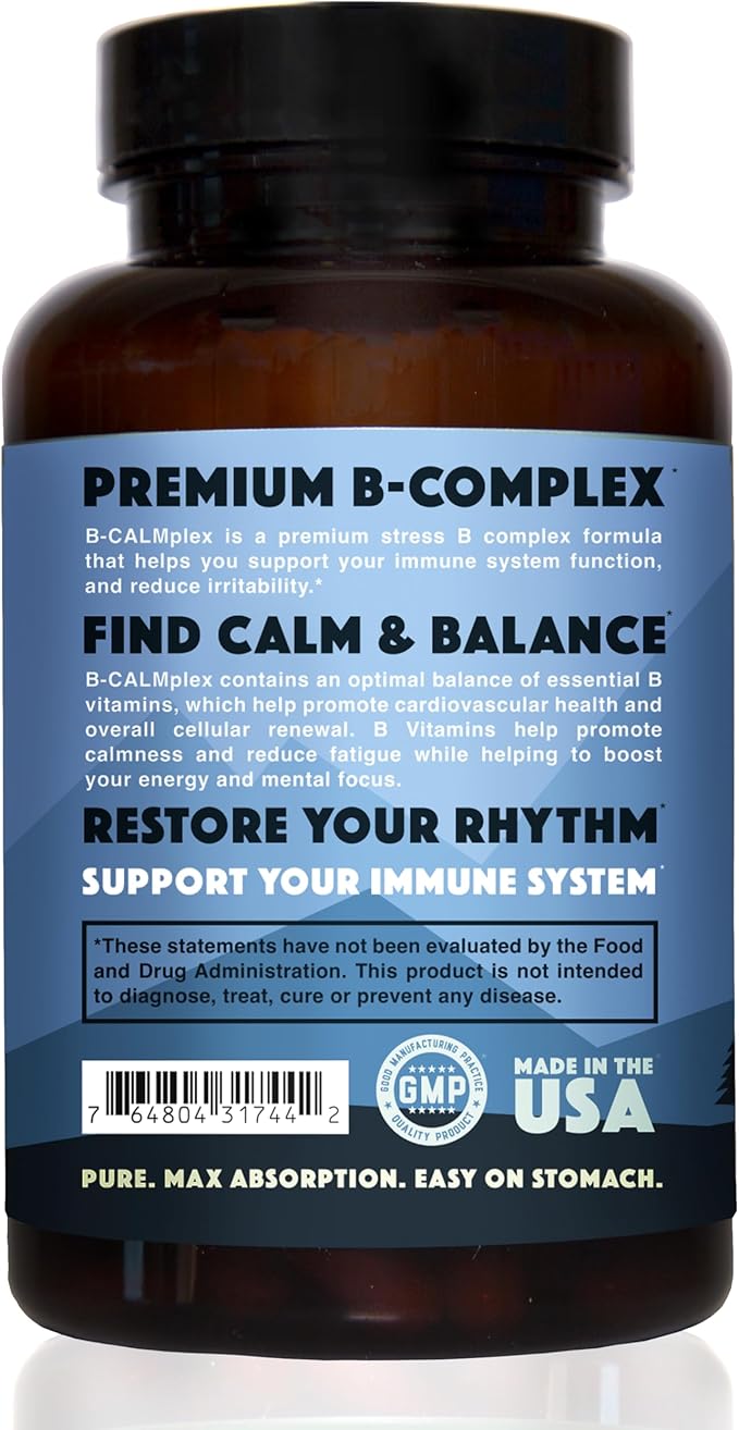 Natural Rhythm Magnesium Taurate 120 Capsules + B-CALMplex 90 Capsules Bundle
