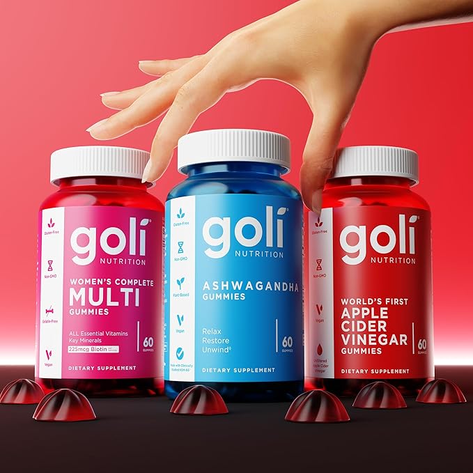 Goli Women's Multi Gummies - Complete Daily Multivitamin with All 13 Essential Vitamins Biotin Zinc - Supports Hair Skin Nails Immune System - Vegan Non-GMO - 60 Count (2 Pack)
