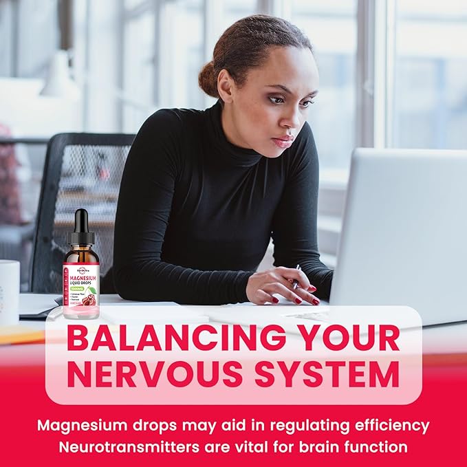 2 Pack Magnesium Glycinate Drops Strawberry &amp Cherry Flavor