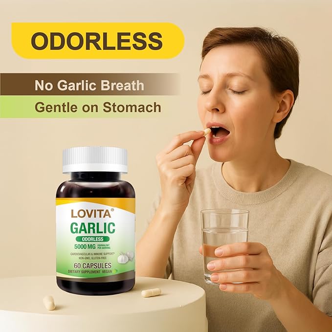 LOVITA 11-Piece Family Bundle - 6 Propolis Liquid &amp 5 Odorless Garlic Extracts Complete Circulation &amp Immune Kit