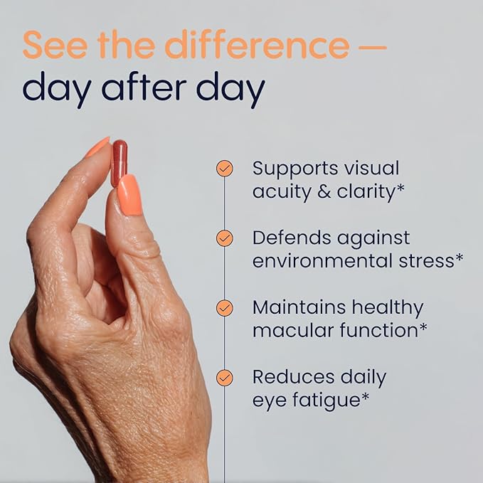 Simply Macu MD – Advanced Vision Support Supplement with Lutein Zeaxanthin Meso-Zeaxanthin &amp Astaxanthin – Bilberry Extract – Vegan Non-GMO Gluten Free – 90 Day Supply (90 Capsules)