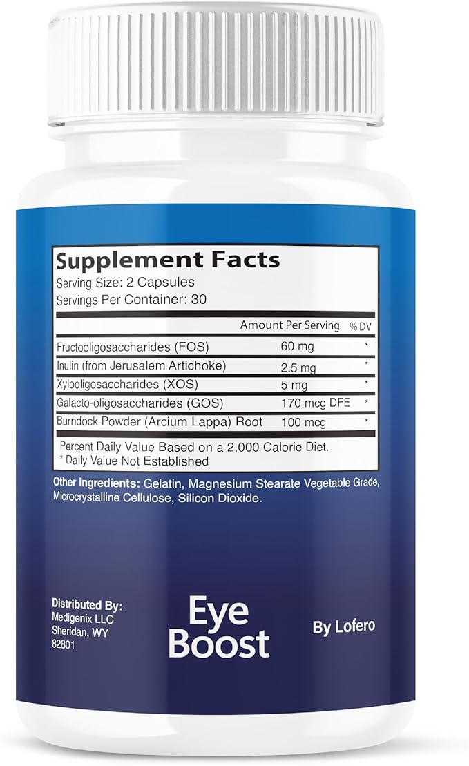 Eye Boost Capsules EyeBoost Premium Eye &amp Vision Formula Advanced All-Natural Vitamin Supplement Pills for Eye Visual Balance Sight - Overall Wellness Support Made in USA (60 Capsules)