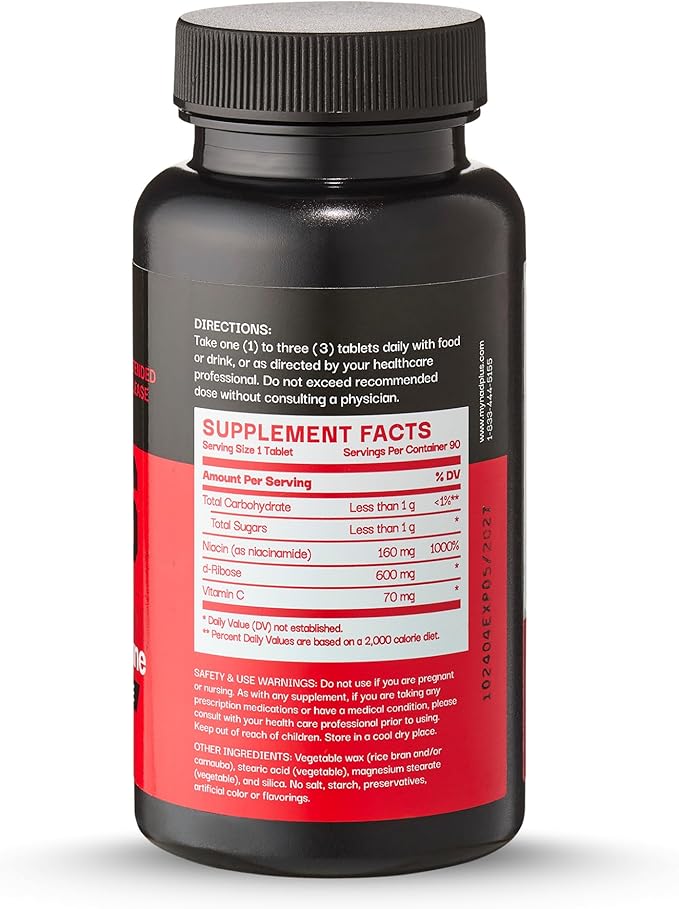 Revive + Immune | NAD+ Supplement with Vitamin C for Men &amp Women | RiaGev®-SR Formula with Immune Protection | Energy Anti Aging Support with Antioxidant | Vegan Non-GMO Gluten-Free (90 Tablets