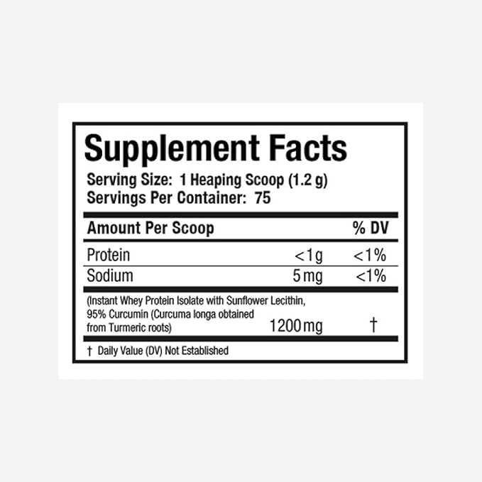 curcuminpro Complete Curcumin Bulk Powder | BioSoluble Organic Turmeric Curcumin Supplement | Natural Wellness Support | 90 Grams