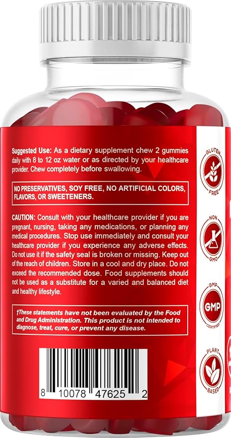 Vitamatic Extra Strength Vitamin B12 5000 mcg (Methyl B12) Gummies - 240 Count Natural Cherry Flavored