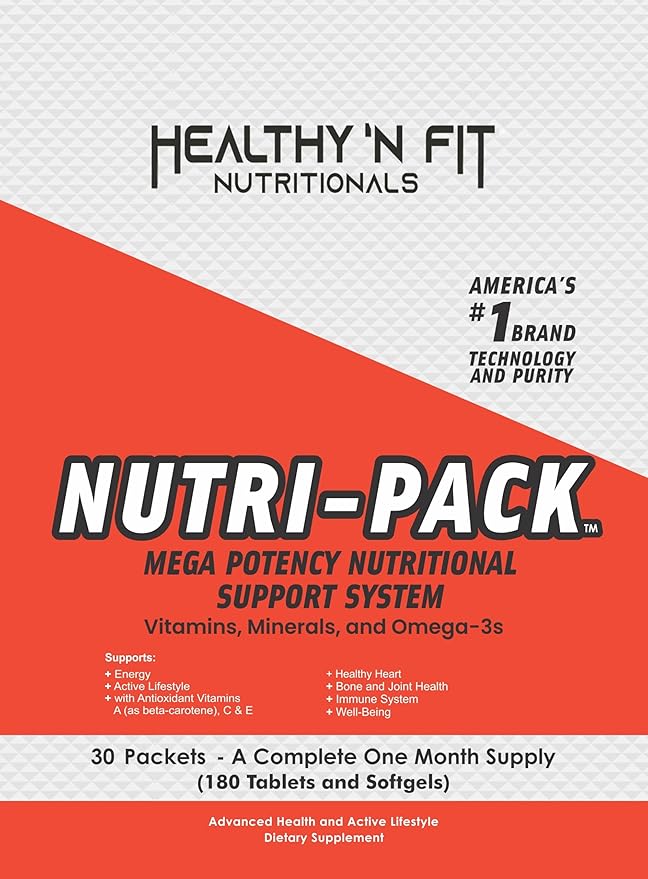 Healthy 'N Fit NUTRI Pack - 30 Day Pkt -One Pack Daily Multivitamin All-in-One Packets