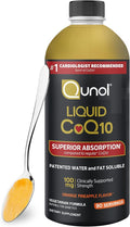 Qunol CoQ10 Liquid Supplement 100mg Superior Absorption Natural Form of Coenzyme Q10 Antioxidant for Heart Health Orange Pineapple Flavored 90 Servings 30.4 oz Bottle