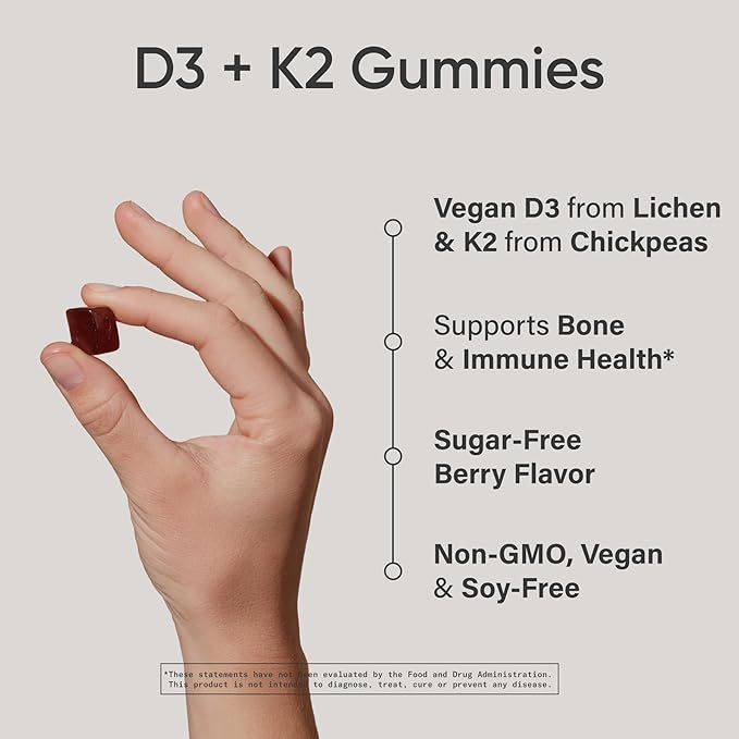 Sports Research® Gummies Pack - Vitamin C Vegan Vitamin D3 + K2 and Tart Cherry Supplements for Immune &amp Antioxidant Support Stronger Bones Workout Recovery