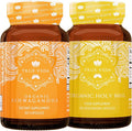 True Veda Mood Bundle | USDA Organic | Multi-Award-Winning | Organic Ashwagandha KSM-66® + Organic Holy Basil with Vitamin B6