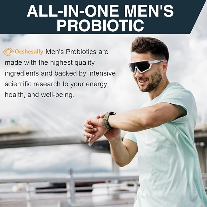 Probiotics for Men 500 Billion CFUs &amp 12 Strains Mens probiotic with Turmeric Cranberry Goji - Probiotics for Digestive Health Gut Immune &amp Bloating Prostate &amp Urinary Tract Health
