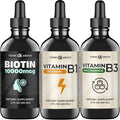 B Vitamins (Pack of 3) - B1 B3 B7 - Liquid Drops