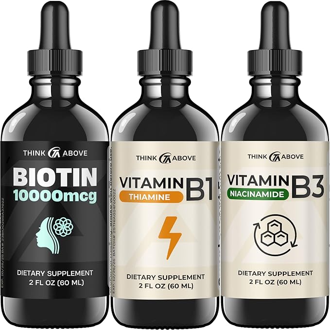 B Vitamins (Pack of 3) - B1 B3 B7 - Liquid Drops