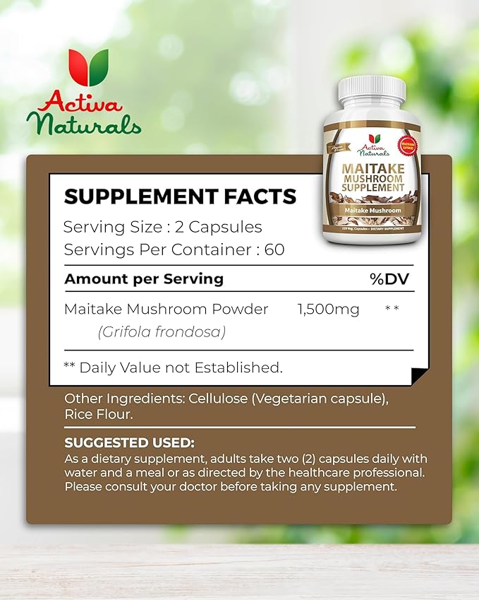 Collagen Type 2 with Chondroitin &amp Hyaluronic Complex + Maitake Mushroom Extract Capsules – Joint Skin Hair &amp Nail Care Daily Wellness &amp Balance No Fillers or Artificial Colors – 120 V