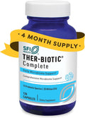 Klaire Labs SFI Health Ther-Biotic Complete - 25 Billion CFU Gut Probiotics for Women and Men - Hypoallergenic 12 Strain Probiotic Capsules for Digestive Health and Immune Support (120 ct)
