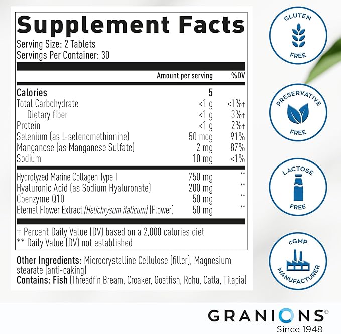 Granions Glucosamine Chondroitin MSM Powder and Collagen Complex CoQ10 - Joint Support Bundle
