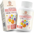 Liposomal Multivitamin for Women 50+ - Women Daily Multivitamin with 32 Ingredients CoQ10 Vitamins C B D E for Cardiovascular &amp Bone Health Support - Iron-Free (60 Capsules)