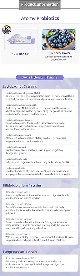 Atomy Probiotics Digestive Balance &amp Health Dietary Supplement 60 Packets