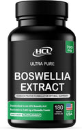 HCL HERBAL CODE LABS Boswellia Serrata Extract Capsules 65% Boswellic Acid 700mg Equal to 7000mg Resin Powder Extra Strength &amp Superior Absorption 6 Month Supply 180 Vegan Capsules Non-GMO