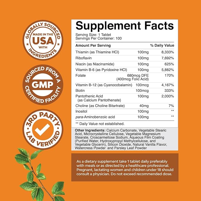 Bundle of High Absorption Magnesium Sleep Supplement - Rest Support Magtein Magnesium L-Threonate &amp Apigenin Theanine and Super Vitamin B Complex with Thiamin Riboflavin Niacin 6 12 and Folate