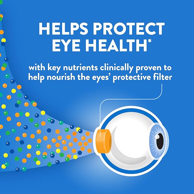 Ocuvite 50+ Eye Vitamin &amp Mineral Supplement Multivitamin for Vision &amp Ocular Health with Omega-3 Zinc Vitamins C &amp E Lutein &amp Zeaxanthin Zinc Supplements for Women and Men 90 So