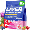 Liver Detox Cleanse &amp Repair 2000mg Milk Thistle Liver Detox  Herbal Liver Support Supplement with Beetroot Dandelion Root Turmeric Glutathione for Gut Health Metabolism Energy 180 Gummies
