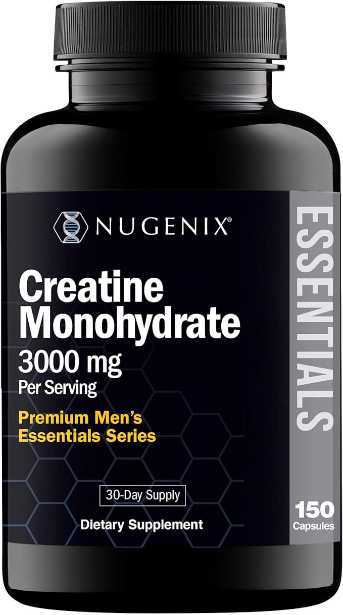 Nugenix Essentials Creatine Monohydrate and Total-T Testosterone Booster for Men