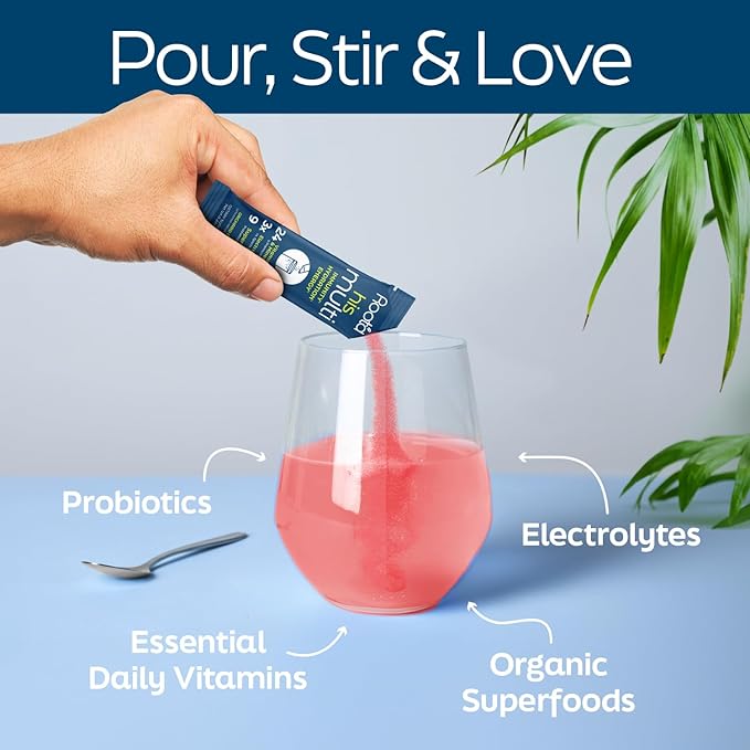 Root'd Prenatal &amp His Multivitamin Powder Bundle with 3X Electrolytes
