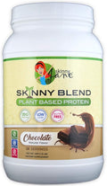 Skinny Jane Skinny Blend | Best Tasting Plant Based Protein Shake | Vegan Powder | Low Carbs Keto Friendly | Non GMO | No Soy Gluten Dairy and Egg Free | BCAAs (2 Pound Chocolate)