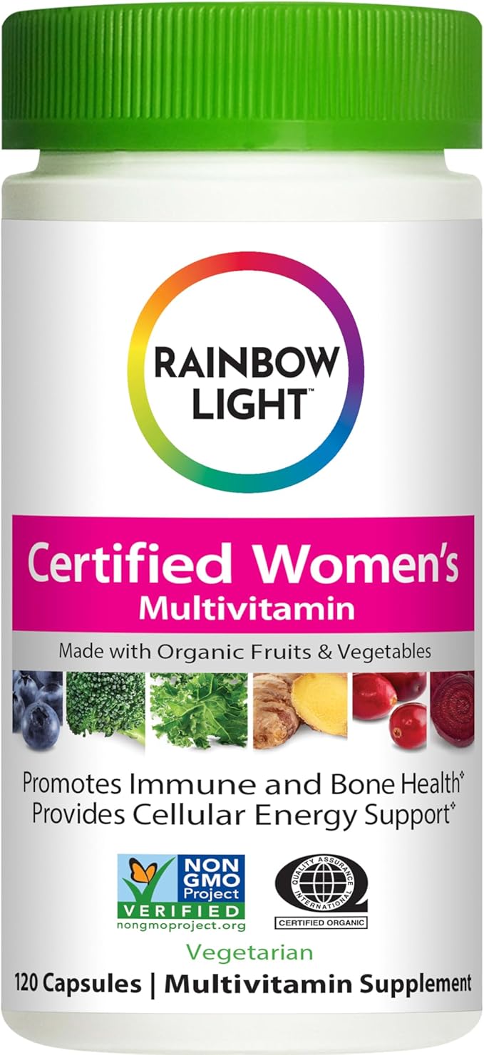 Rainbow Light Certified Womens Multivitamin Multivitamin Supplement 120 Caps (Pack May Vary)