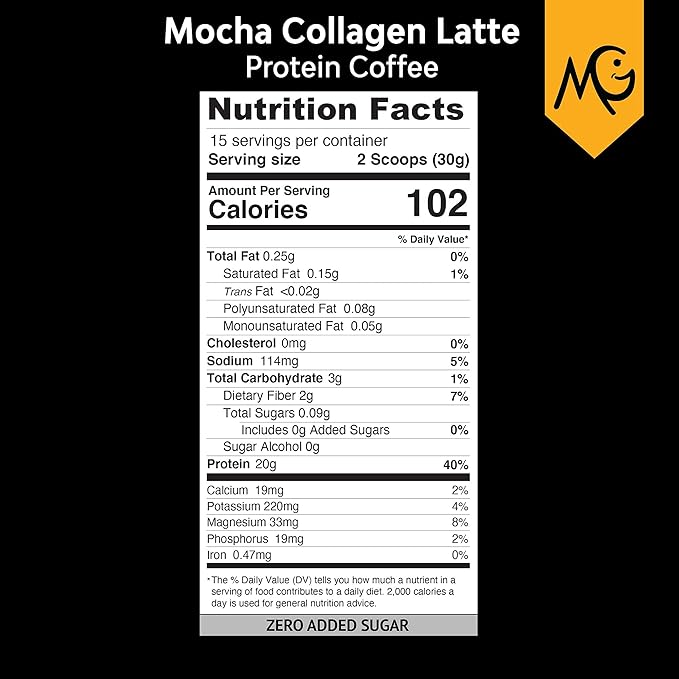 MariGold High Protein Collagen Coffee Bundle - Mocha and Vanilla - 20g Grass-Fed Type I &amp III Collagen Peptides