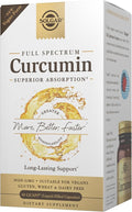 Solgar Full Spectrum Curcumin - 60 LiCaps - Superior Absorption - Brain Joint &amp Immune Health - Non-GMO Vegan Gluten Free Dairy Free - 60 Servings
