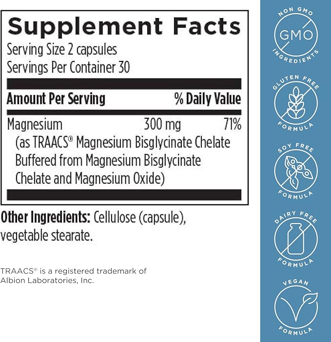 Designs for Health Magnesium Glycinate Complex (60 Capsules) &amp Twice Daily Multi (60 Capsules) Bundle - Premium Multivitamin with Folate &amp High Absorption Magnesium Supplement