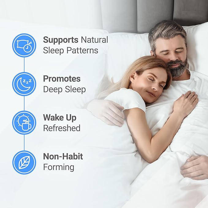 Nested Naturals Luna Melatonin-Free (120 Vegan Capsules) &amp Luna Natural Sleep Aid with Melatonin (60 Vegan Capsules) for Deep Sleep | Non-Habit Forming