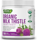 USDA Organic Milk Thistle 30:1 Extract Capsules 280 Vegan Capsules Rich in Silymarin Flavonoids Liver Cleanse and Liver Detox Support Standardized 30X Extract Made in the USA