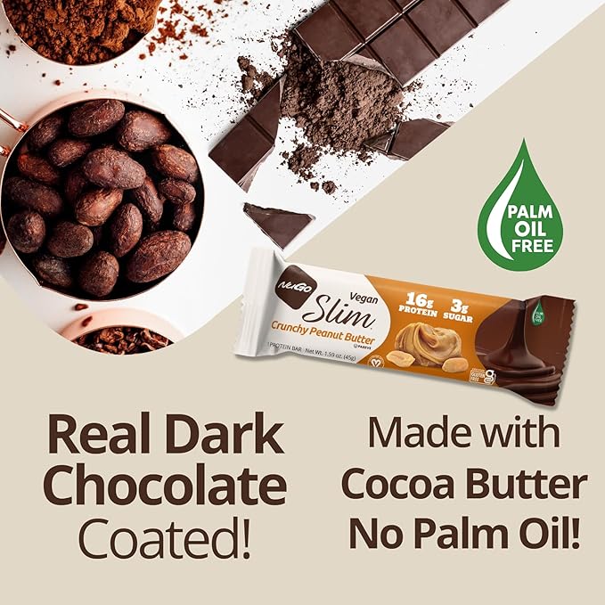 NuGo Slim Variety - Brownie Crunch 12 Bars &amp Raspberry Truffle 12 Bars Low Net Carb Keto Friendly Gluten Free 24 Count