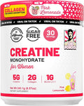 Old School Labs 5g Creatine Monohydrate Powder with Collagen &amp BCAA ∣ Women's Post-Workout Formula for Muscle Repair &amp Recovery Energy &amp Lean Muscle Support 30 Servings Pink Lemonade