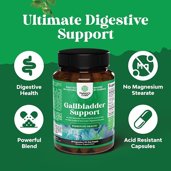 Bundle of Liver Support NAC Supplement with Milk Thistle for Liver Cleanse Detox &amp Repair and Ox Bile Salts for Gallbladder Support - Purified Bile Salts Pancreatin Digestive Enzymes Ox &amp Beta