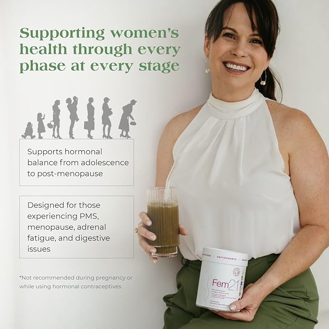Nutritional Supplement for Women Herbal Blend with 21 Superfoods for Women’s Wellness and Vitality with Prebiotics Probiotics and Antioxidants 1-Month Supply 300 g