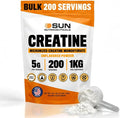 Micronized Creatine Monohydrate Powder 1kg (2.2lbs 200 Servings) - Bulk Creatine Powder Supplements 5g per serv Unflavored Third Party Tested Supports Muscle Strength for Men &amp Women
