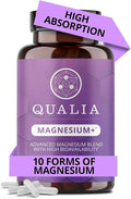Qualia Magnesium Supplement | 10 Bioavailable Forms Including Magnesium Glycinate with 70+ Supporting Minerals +7 Amino Acids | Doctor-Formulated to Support Sleep Stress Relief Heart Relaxation