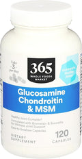 365 by Whole Foods Market Glucosamine Chondroitin and MMS 120 Capsules