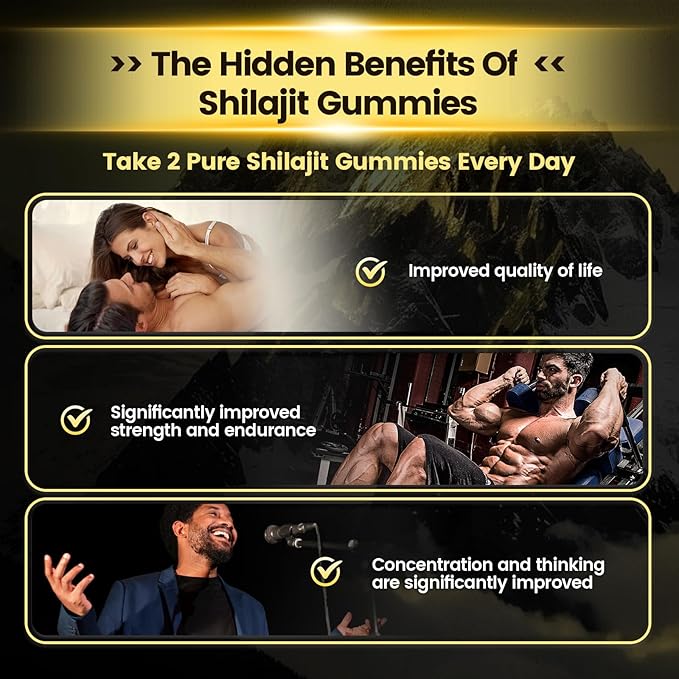 Shilajit Gummies Shilajit for Men &amp Women | 4000mg High Potency 10-in-1 Formula with Pure Himalayan Shilajit Ashwagandha and 75% Fulvic Acid | Sugar-Free Vegan 85+ Trace Minerals