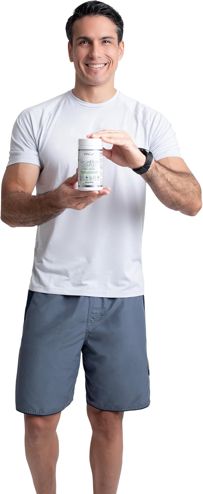 M+S Magnesium Complex – 420 mg of Magnesium Glycinate Magnesium Citrate Magnesium Malate Promotes Healthy Bones Supports Nerve and Muscle Functions – Fast Absorption Non-GMO Vegan