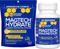 Magtech Magnesium Capsules + Hydration Powder Bundle - 3 Forms of Magnesium - Featuring Magtein L-Threonate - Brain Health &amp Hydration Support* - 74 Total Servings