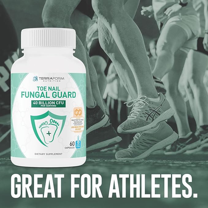 Terraform Nutrition Toenail Fungal Guard - Probiotic Fungus Inhibitor - 60 Capsules