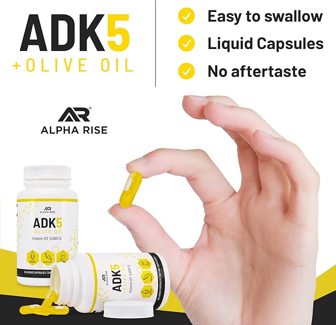 ADK 5 Vitamin Supplement + Beta Sitosterol - Natural Plant Sterols