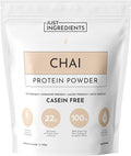 JUST INGREDIENTS Chai Protein Powder – 30-Serving Blend with 100% Grass-Fed Whey &amp Organic Plant Proteins – Warm Spice Flavor with Cinnamon Ginger &amp Cardamom – Supports Muscle Recovery Energ